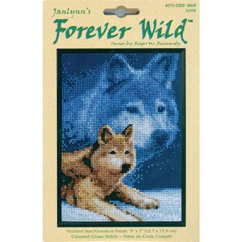 Janlynn Cross Stitch Kit: Wolf Carousel 1
