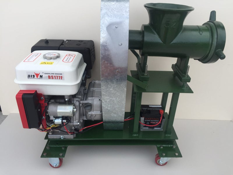 Burley mincer, #52 Key Start & Gear Box. Extreme Torque. Carousel 1