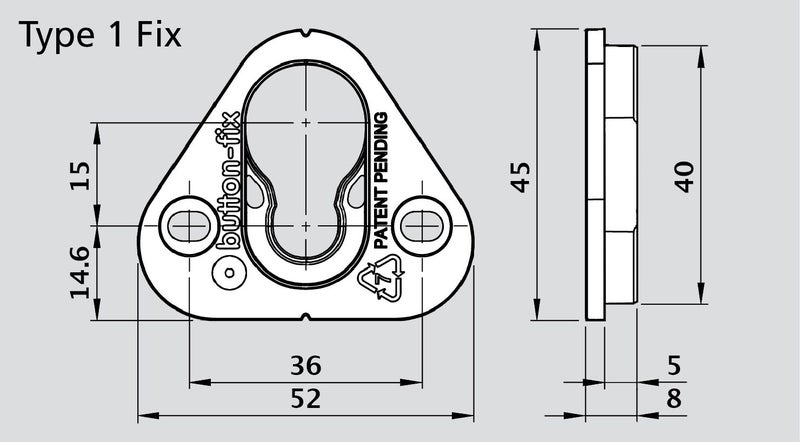 Button-Fix Type 1 - Panel fixing made easy - 4qty Carousel 2