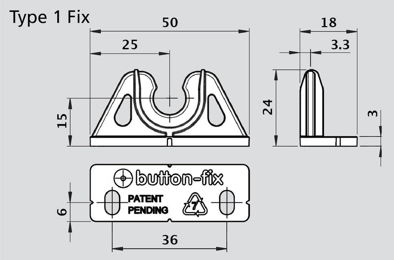 Button-Fix Type 2 - Panel fixing made easy - 4qty Carousel 2