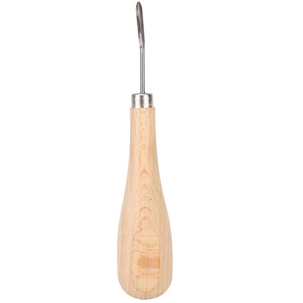 leather tool Rhombus Awl Steel Cone Punching Leather Tool Beech Handle Diamond Carousel 8