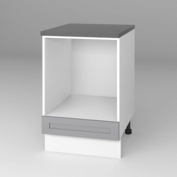 GENEVA SHAKER MATTE GREY - Oven base cabinet 600mm Carousel 1