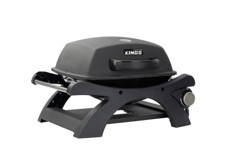 Kings Single Burner BBQ 500 BTU Gas + Campfire BBQ Canvas Bag + Barbecue Tools Carousel 2