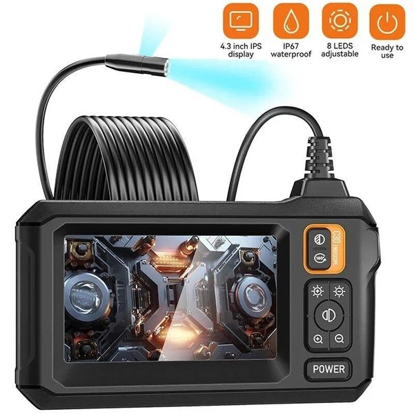 Industrial Endoscope 8mm HD1080P 4.3inch IPS Screen 1080P Pipe Inspection Cam... Carousel 2