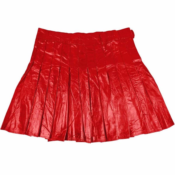 Customized Leather Utility Kilt Classic Red Carousel 2