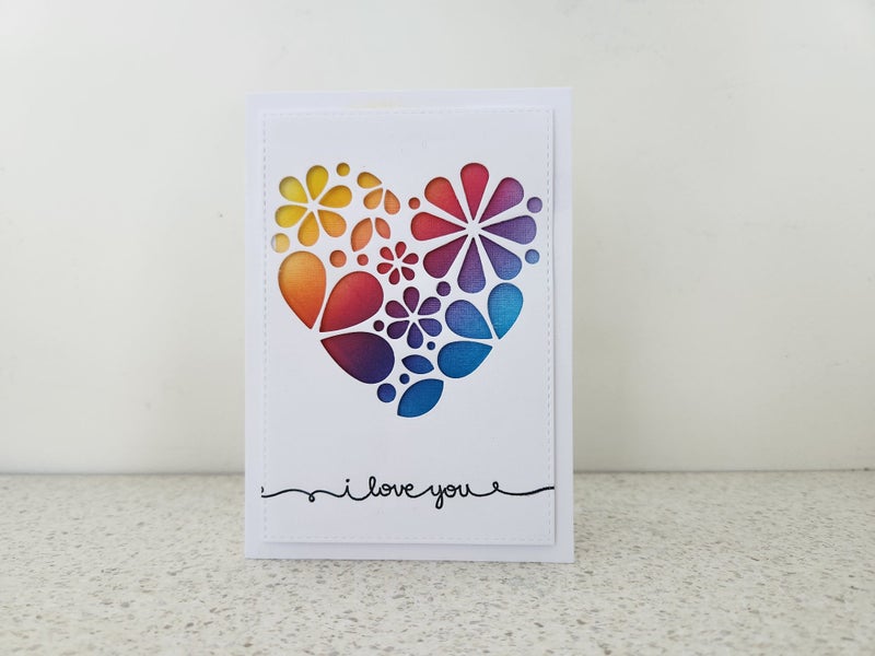 Handmade Card - Engagement / Anniversary Carousel 1