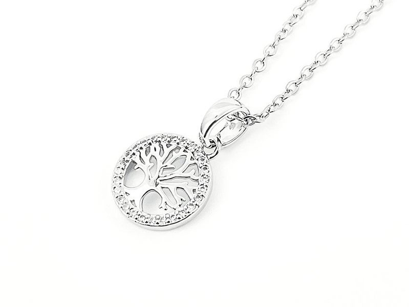 Delicate Splendor White Gold with Zirconia Necklace Carousel 1