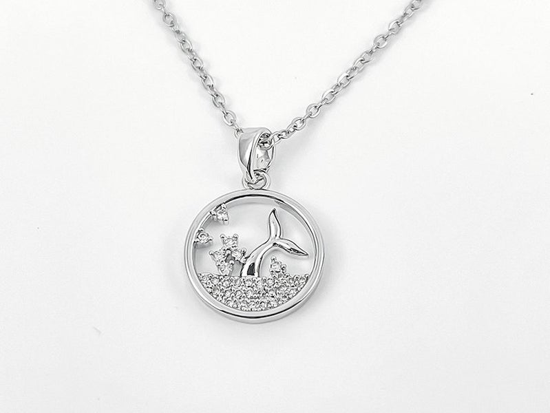 Delicate Splendor White Gold with Zirconia Necklace Carousel 2