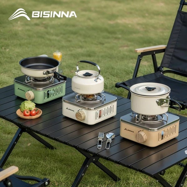 BISINNA Camping Stove 2800W High Firepower Portable Cassette Furnace Outdoor ... Carousel 7