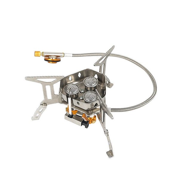 Newest Arrival Portable Three Head Windproof Camping Picnic Burner Outdoor Fo... Carousel 7