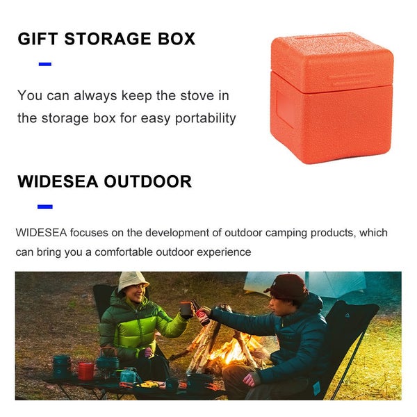 Widesea Camping Tourist Burner Big Power Gas Stove Cookware Portable Furnace ... Carousel 7