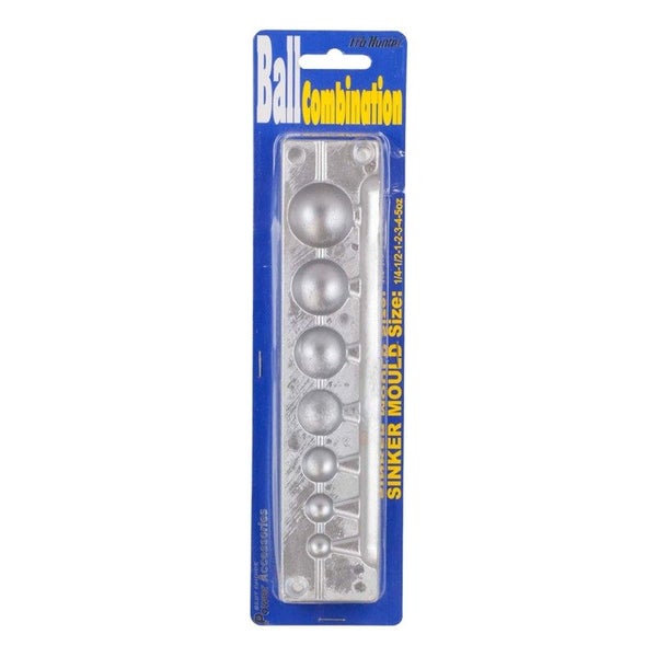 Pro Hunter Ball Sinker Mould Combo of 7 from 1/4oz to 6oz Carousel 1