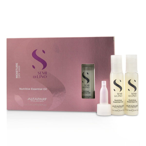 AlfaParf Semi Di Lino Moisture Nutritive Essential Oil (Dry Hair) 6x13ml/0.44oz Carousel 1