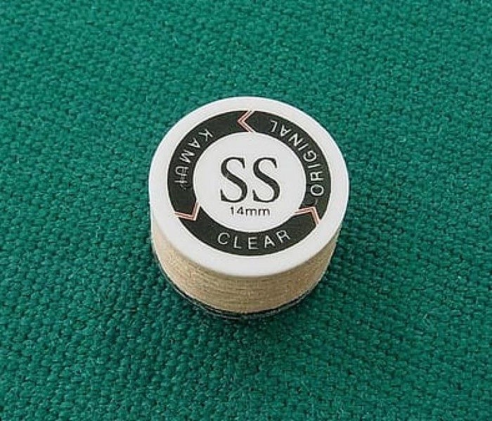 Kamui Japan Pool Snooker Billiard Cue Spin Tip Clear 14mm SUPER SOFT Carousel 1