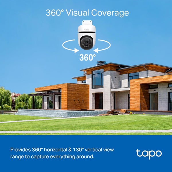 TP-LINK Tapo 2K Pan & Tilt Wi-Fi Spotlight Outdoor Camera Carousel 2