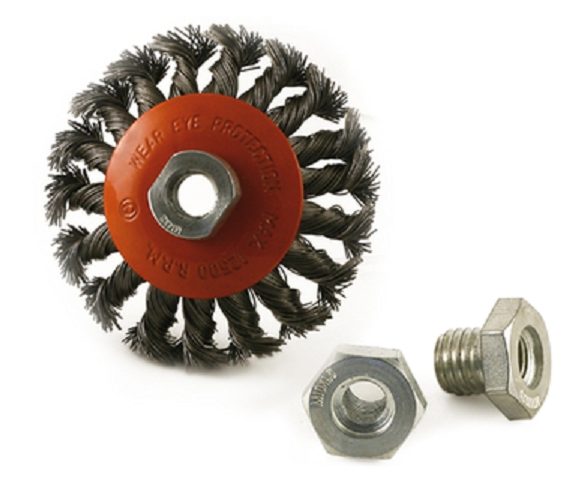 Wire Brush Buff Bevel Cup Twist 100 mm Heavy Duty GE2 Carousel 1