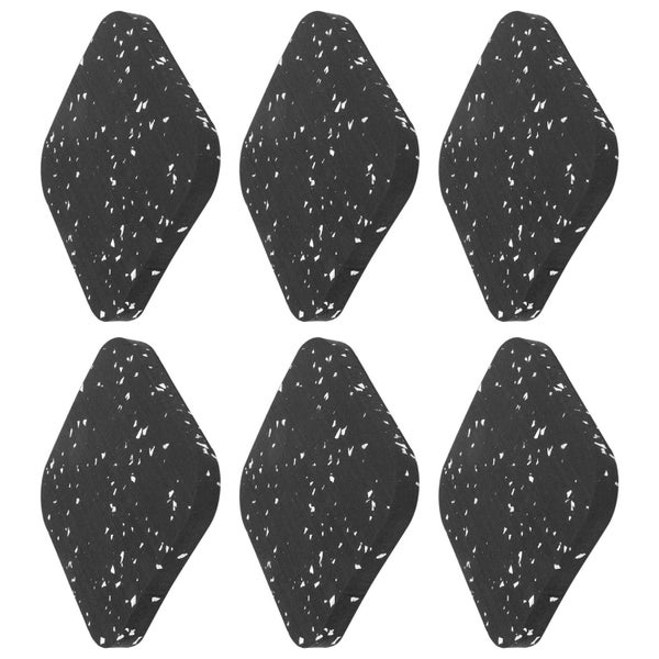 rubber ground mat rubber treadmill mat 6PCS Rubber Treadmill Mat Sound Carousel 7