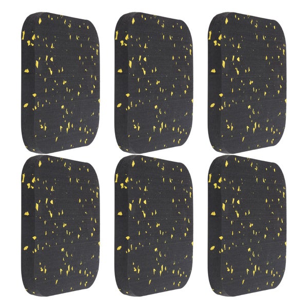 rubber ground mat 6PCS Rubber Treadmill Mat Sound Insulation Cushion Exercise Carousel 1