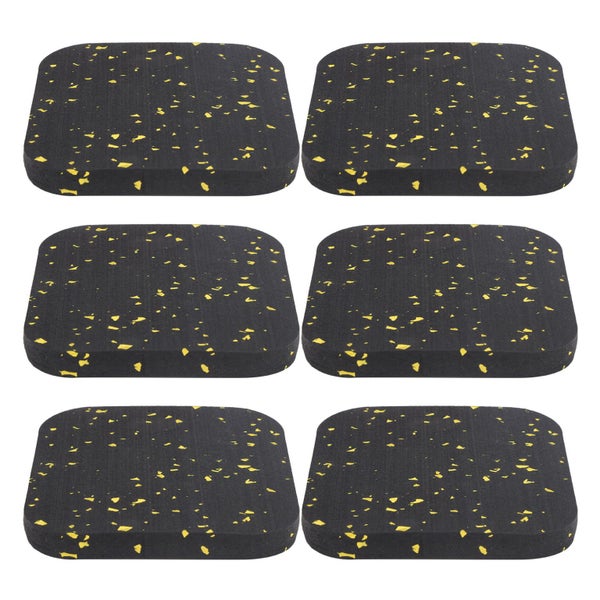 rubber ground mat 6PCS Rubber Treadmill Mat Sound Insulation Cushion Exercise Carousel 8