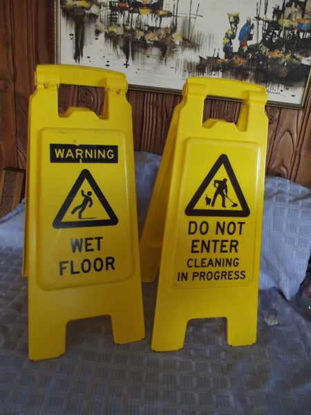 Cleaning Signs Wet Floor 2 signs #1 Carousel 1