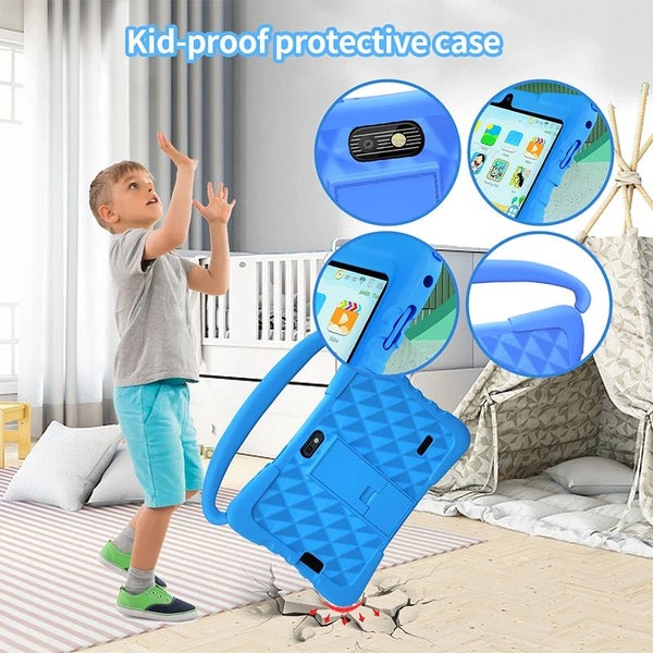 Kids Android 10 Tablet 2BG RAM 32BG ROM 7 Inch IPs Screen with Dual Camera, Pare Carousel 2
