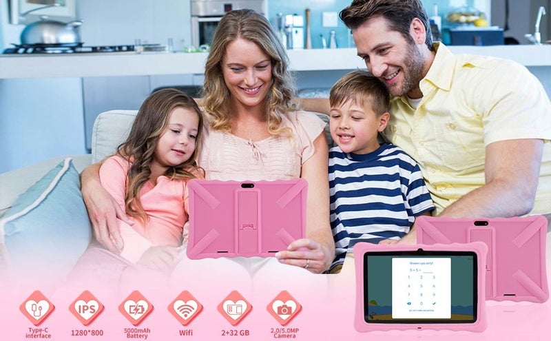 Kids Tablet 10 inch 1280x800 HD Display 2GB RAM 32GB ROM with Parental Controls Carousel 2