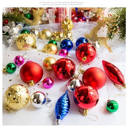 30Pcs Christmas Tree Balls Ornaments for Party Festive Decor Carousel 5