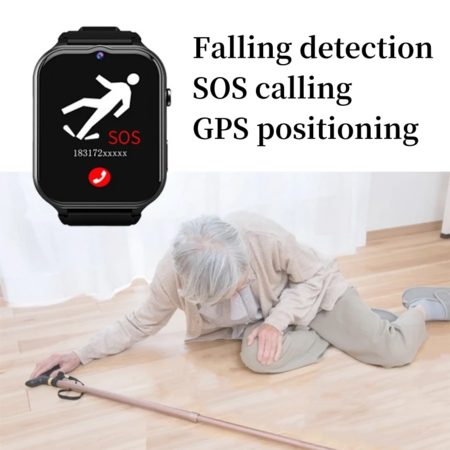 Elderly Smart Watch For Senior Falling Detection 4G Sim Card SOS Phone Call GPS Carousel 9