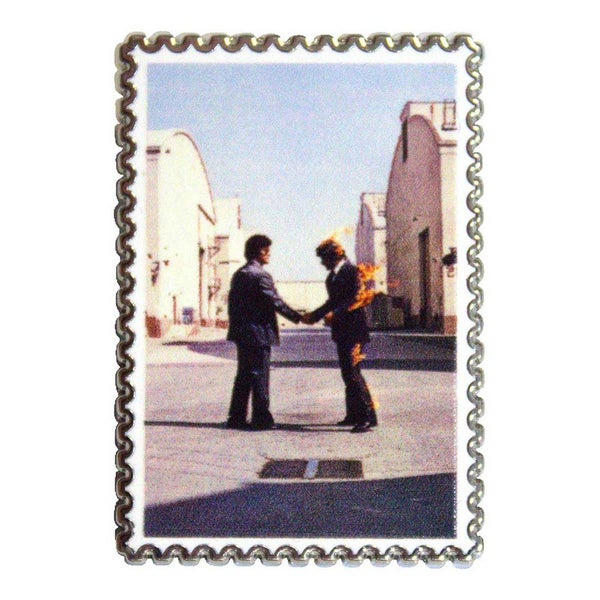 Pink Floyd Wish You Were Here Stamp Pin Badge Carousel 1