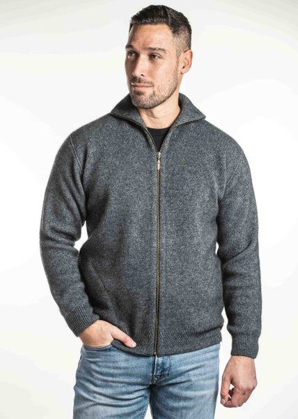 Possum Merino Zip Thru Collar Jacket Carousel 2