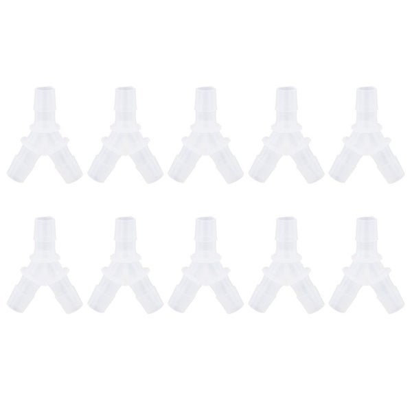 fish tank air pump connector 10PCS Soft Hose Fittings Y Type Connector Aquarium Carousel 8