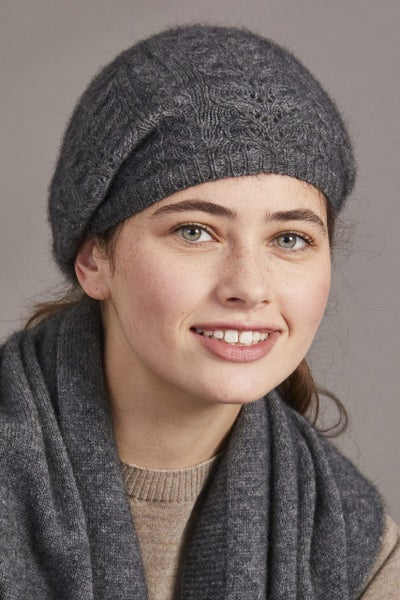 Possum Merino Cable Beret Carousel 2