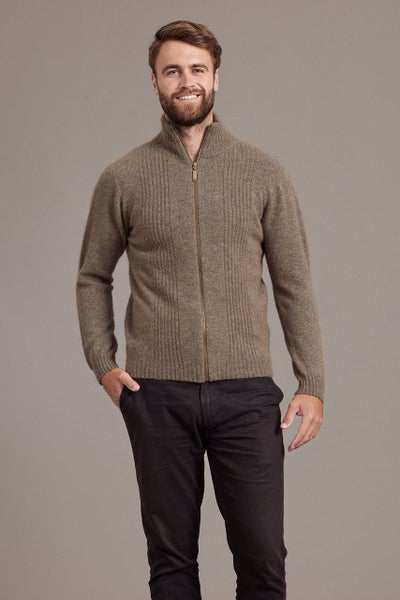 Possum Merino Rib Front Jacket Carousel 2