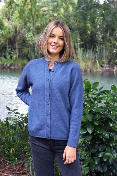 Possum Merino Plain Button Cardigan Carousel 2