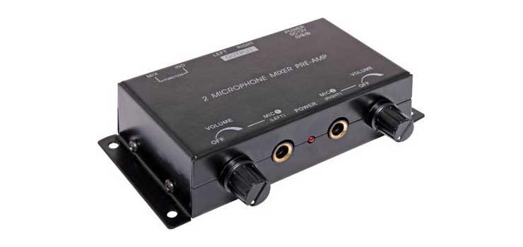 2 Channel Microphone Mixer Pre-Amplifier Carousel 1