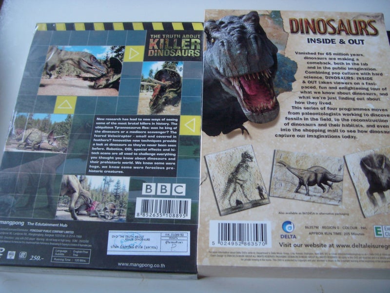 Dinosaur DVDs x 5 T Inside & Out T yrannosaurus Sex Killer Dinosaurs62958561367427114