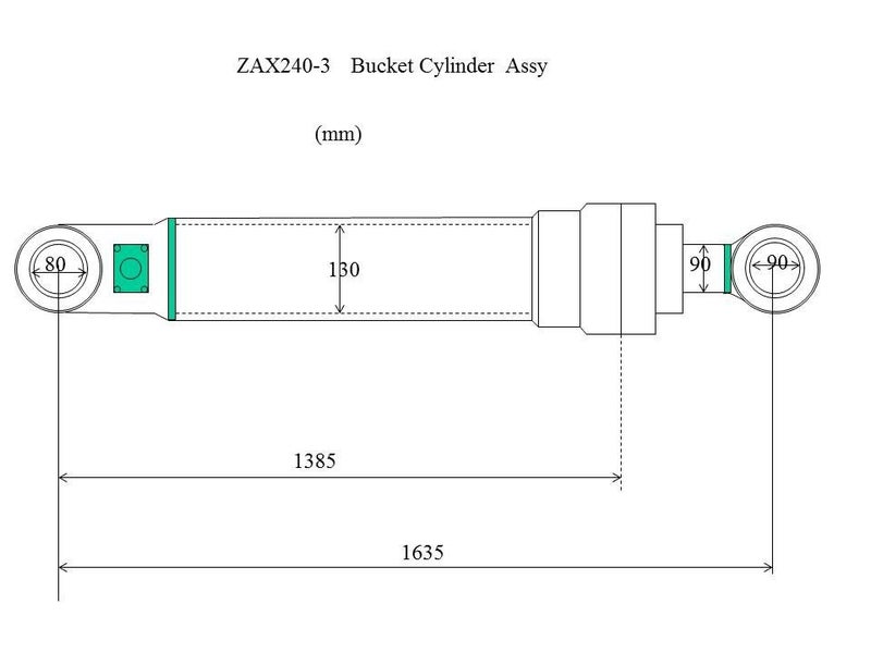 Boom /ARM /Bucket Cylinder for Hitachi EX120-5 /200-5 / ZAX120-3 /200 /240-3 Carousel 13