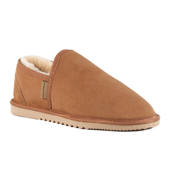 Jack Sheepskin Slippers - Men's Indoor Shoes with Ribbed Soles, Casual and Li... Carousel 2