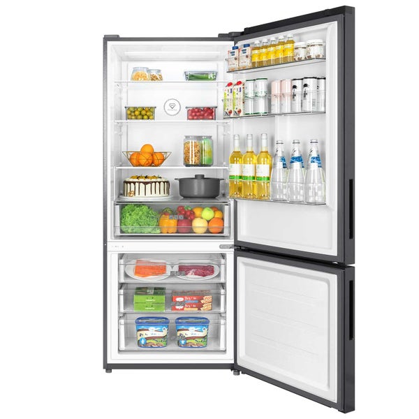 Eurotech 703mm BMF Fridge Freezer 445L Black 5 Star Carousel 2