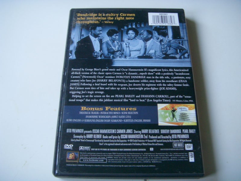 Carmen Jones - Dorothy Dndridge Harry belafonte with bonus features62939541457923111