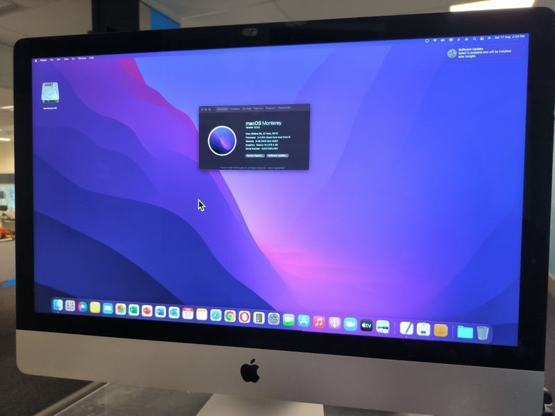 APPLE IMAC 27" 2017, MAC OS MONTEREY, INTEL I5, 8GB RAM, 1TB HDD #B21121790-1 Carousel 2