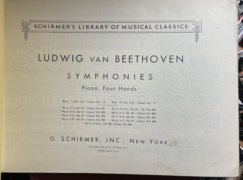 Beethoven Symphonies Piano Four-Hands Vol II Carousel 2