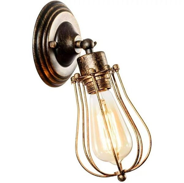 Industrial vintage steampunk water pipe wall sconce Carousel 1