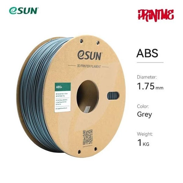 eSUN ABS GREY 1.75mm 3D PRINTER FILAMENT 1kg/2.2lbs Carousel 1