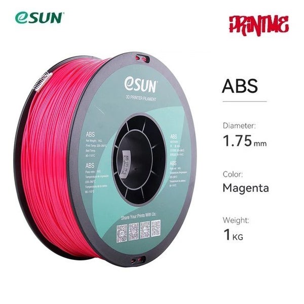 eSUN ABS MAGENTA 1.75mm 3D PRINTER FILAMENT 1kg/2.2lbs Carousel 1