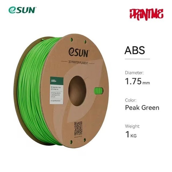 eSUN ABS+ PEAK GREEN 1.75mm 3D PRINTER FILAMENT 1kg/2.2lbs Carousel 1