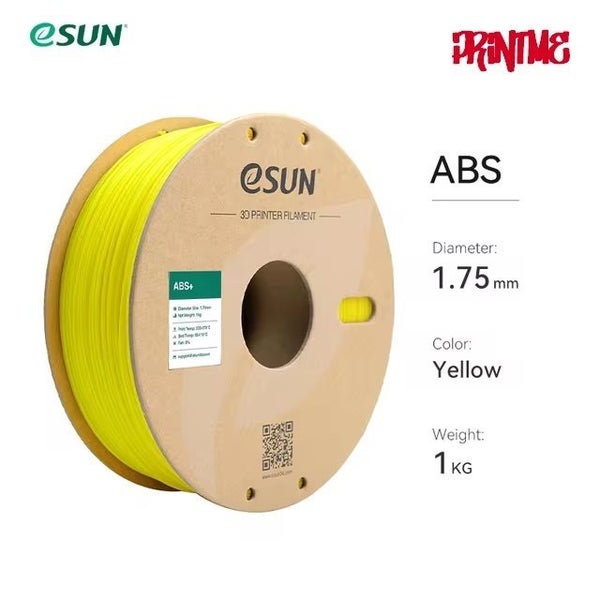 eSUN ABS YELLOW 1.75mm 3D PRINTER FILAMENT 1kg/2.2lbs Carousel 1