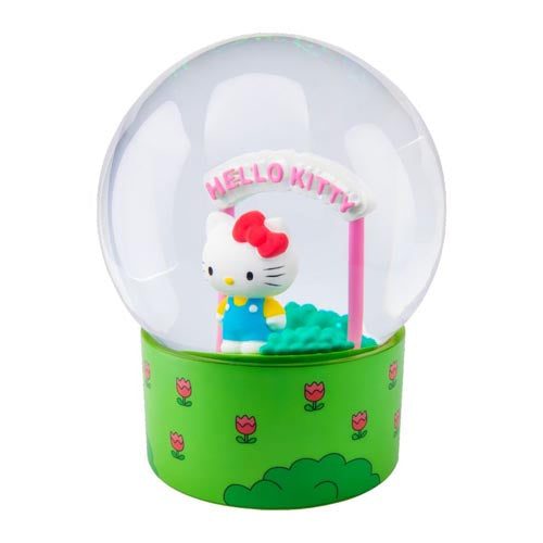 Hello Kitty with Sign Snow Globe Carousel 2