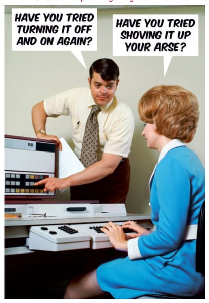 Have You Tried Turning It Off and On Again Fridge Magnet Carousel 1