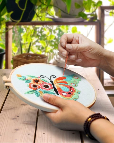 Embroidery Starter Kit with Pattern and Instructions 3 Sets62966410602754111
